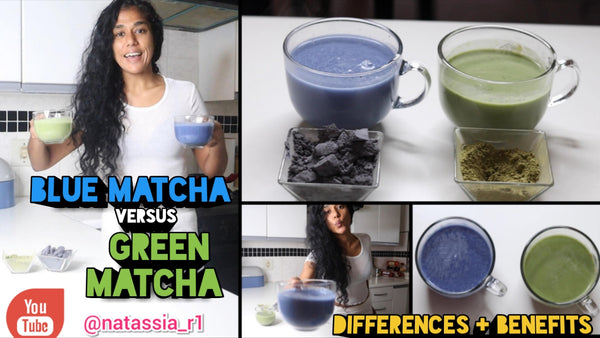 Blue Matcha versus Green Matcha | 4 Health Benefits | Blue Butterfly Pea Powder | natassiar1