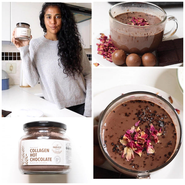 The Harvest Table Collagen Hot Chocolate 220g (Stronger hair & skin)